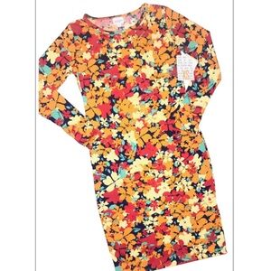 LulaRoe Floral Midi Dress Size Small